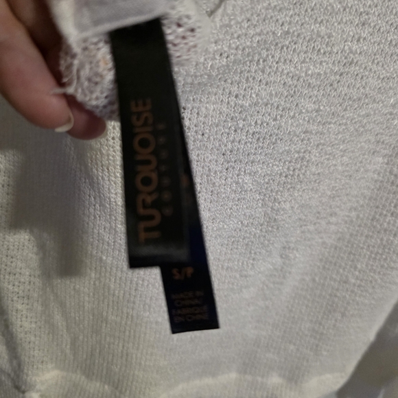 Turquoise Couture Bikini Village Beach Coverup Sz S NWT - Picture 7 of 7